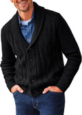 Runcati Mens Shawl Collar Cardigan Sweater for Stylish Comfort