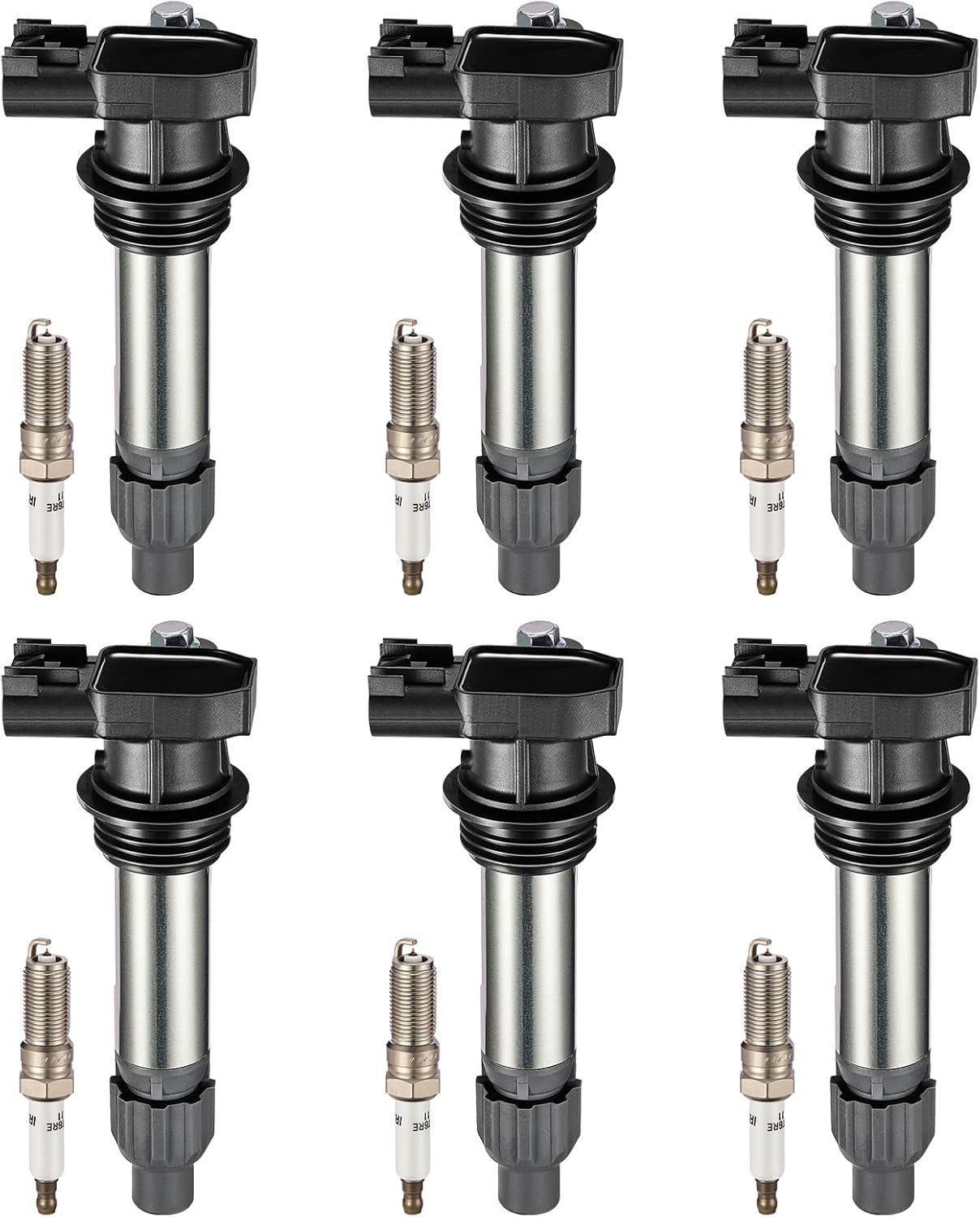 BDFHYK Ignition Coil Pack & Iridium Spark Plugs for Chevy
