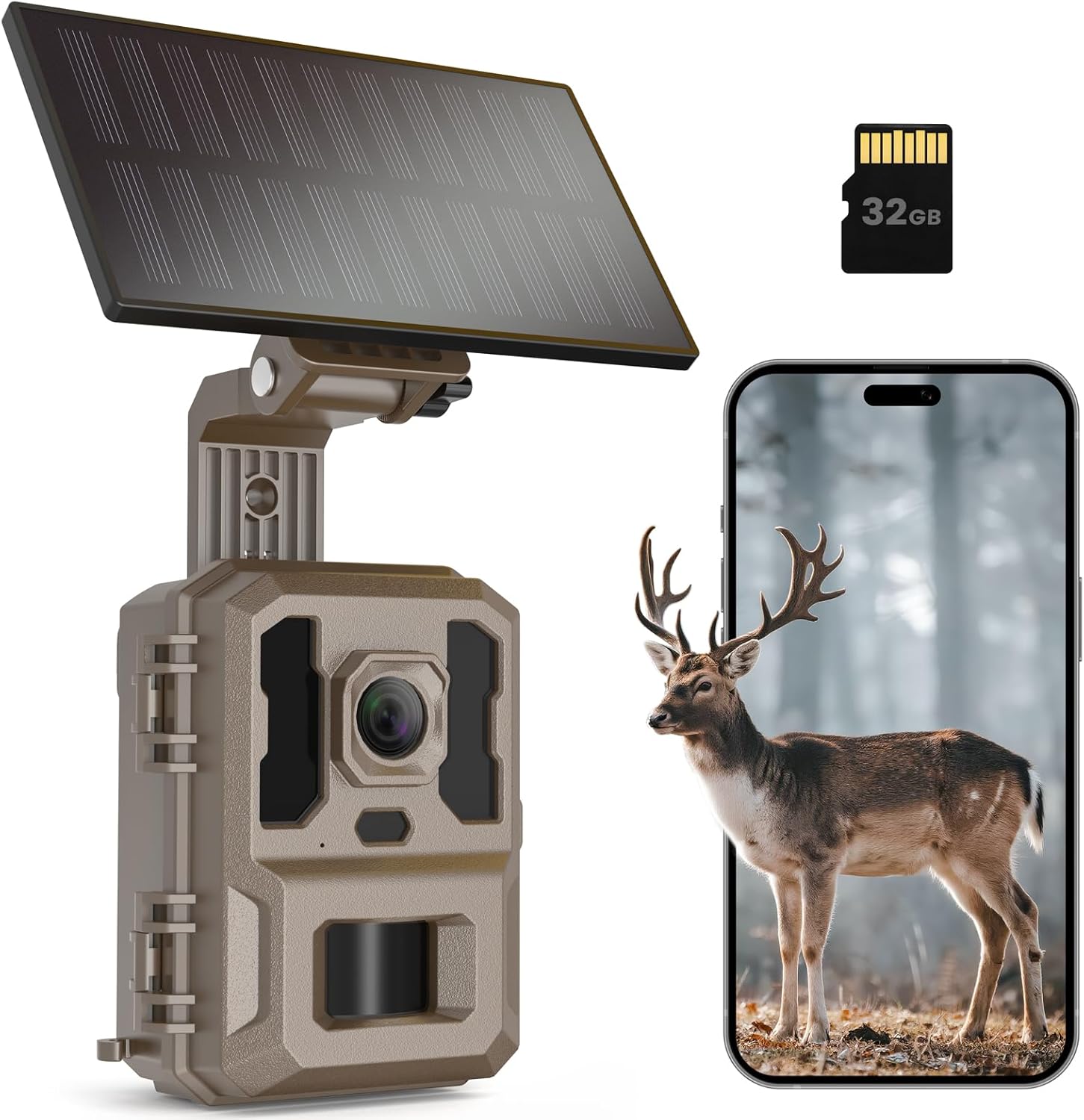 Misstech 4K UHD Solar Trail Camera for Wildlife Monitoring