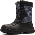 Boys' Waterproof Winter Snow Boots with Insulation - Warm, Dry Fit fur