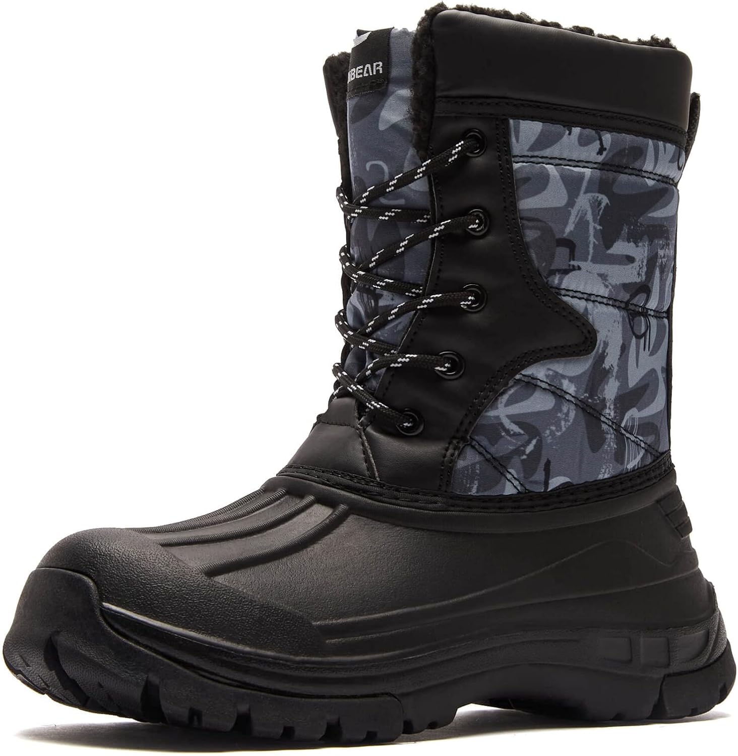 BODATU Boys' Waterproof Winter Snow Boots for Cold Weather