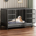 Snuowu 48 Inch Heavy Duty Dog Crate with Wheels Review