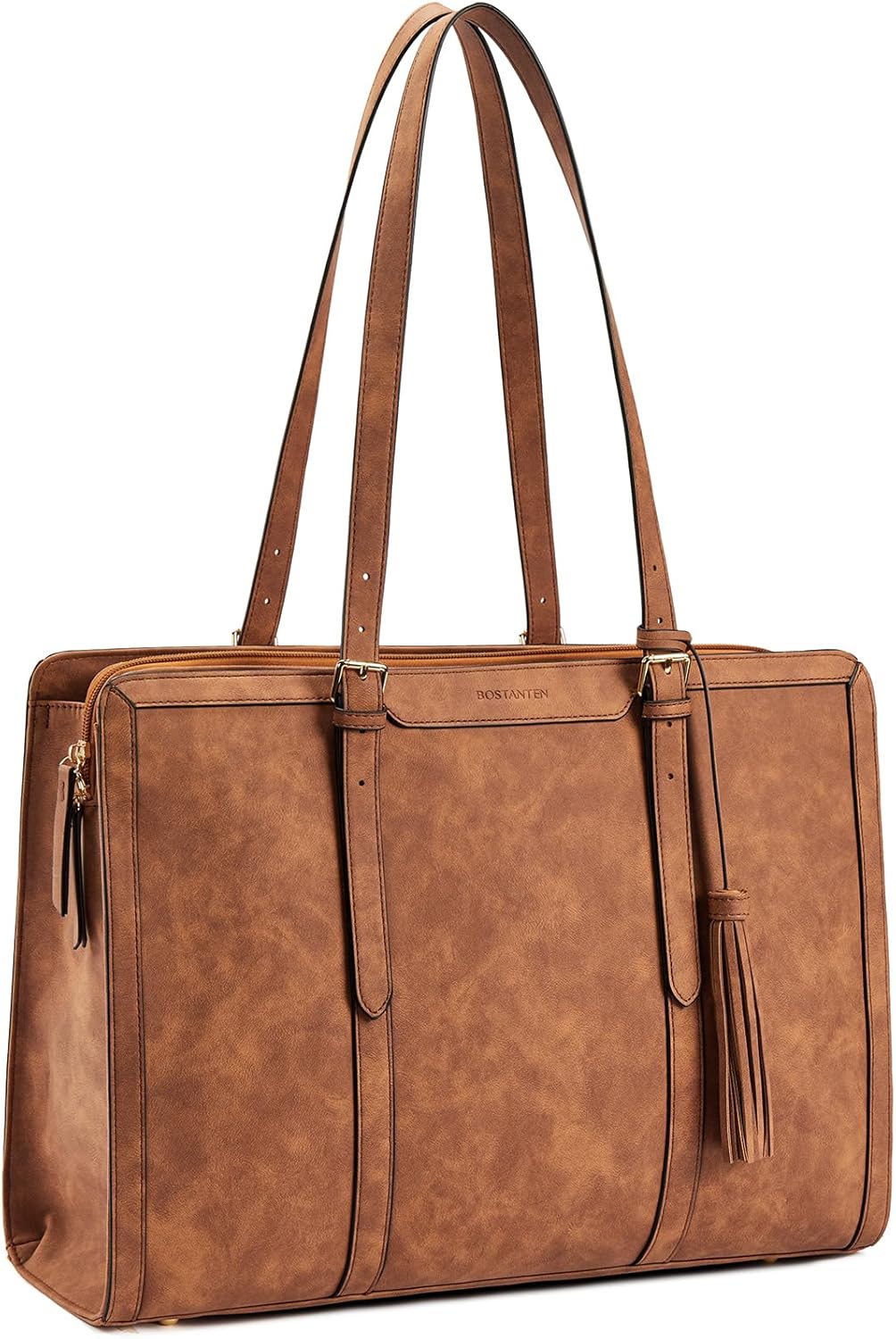 BOSTANTEN Laptop Tote Bag for Women - Stylish Work Briefcase
