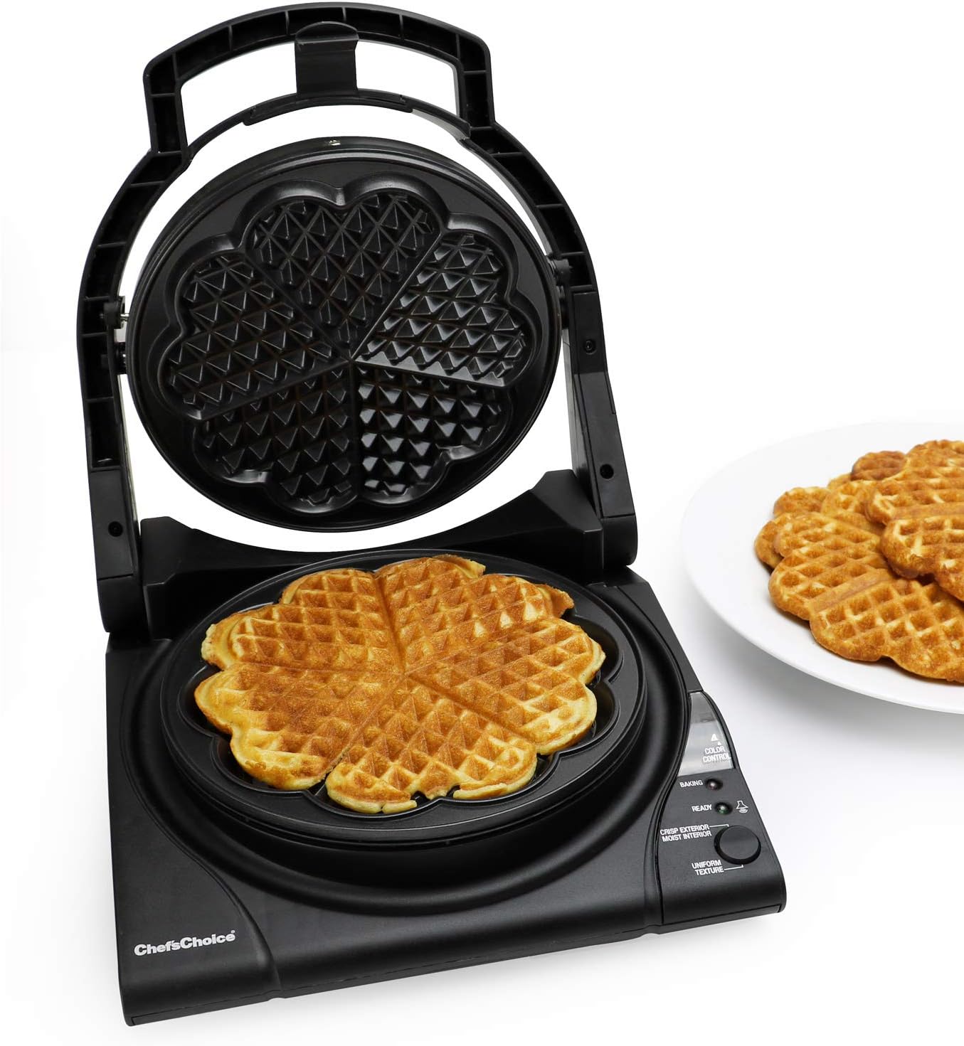 Chef'sChoice WafflePro Taste/Texture Select - Easy Clean Nonstick Plates