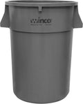 Winco Heavy-Duty Round Waste Container 44 Gallon - Commercial