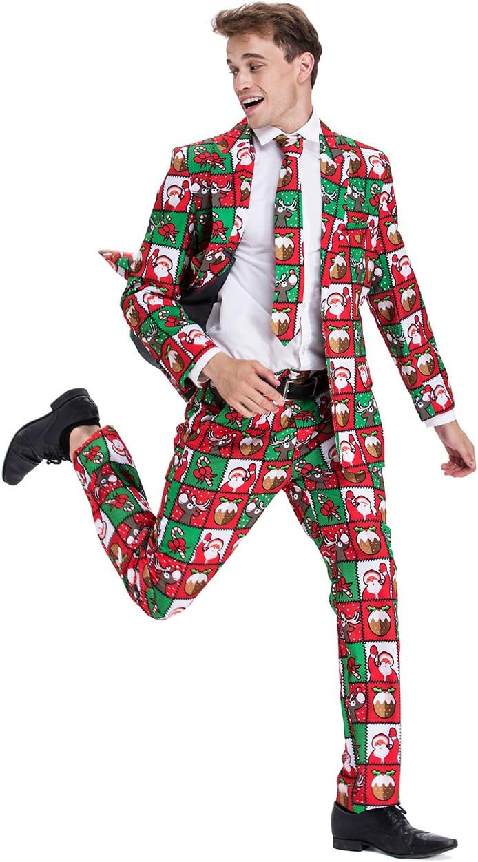 Men's Christmas Party Suit Funny Costume for Festive Fun