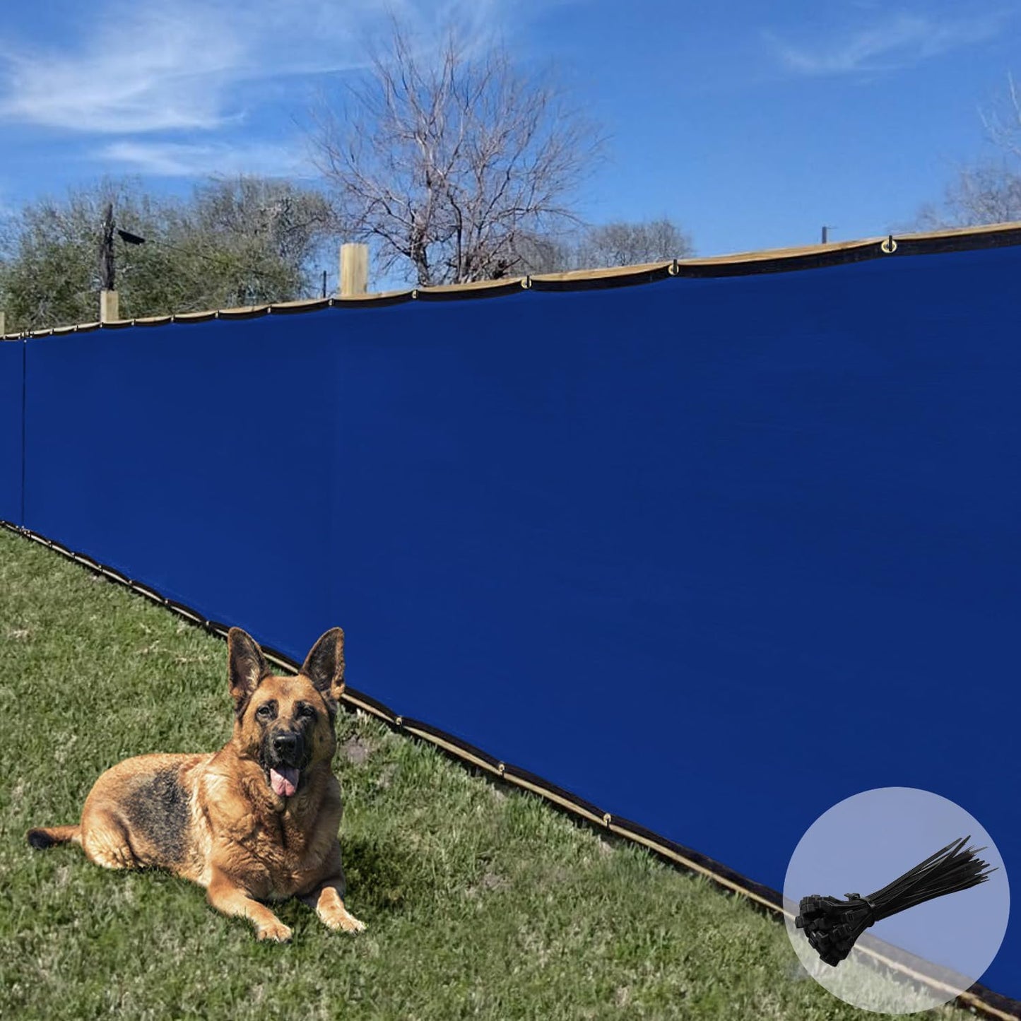 E&K Sunrise 6ft x 50ft Privacy Fence Screen for Outdoor Use
