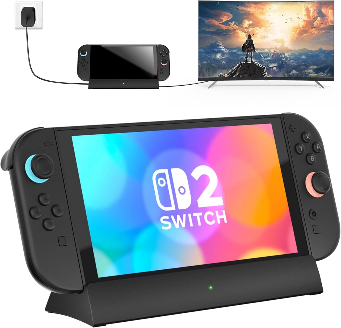 Portable TV Dock Station for Switch 2 with 4K HDMI Output