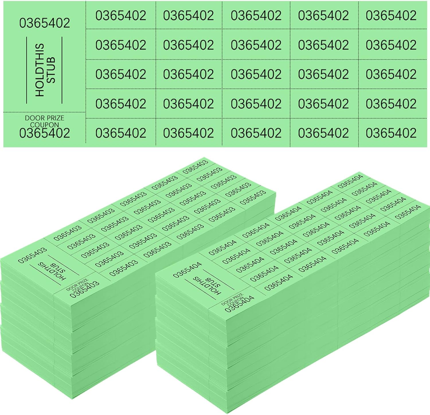Kosiz 1000 Sheets Raffle Ticket Sheets for Auctions and Events