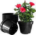 10 Inch Nursery Plant Pots 10 Pack - Durable 2 Gallon Pots