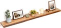 Floating Shelves for Wall Decor Solid Elm Live Edge 55 in - Rustic