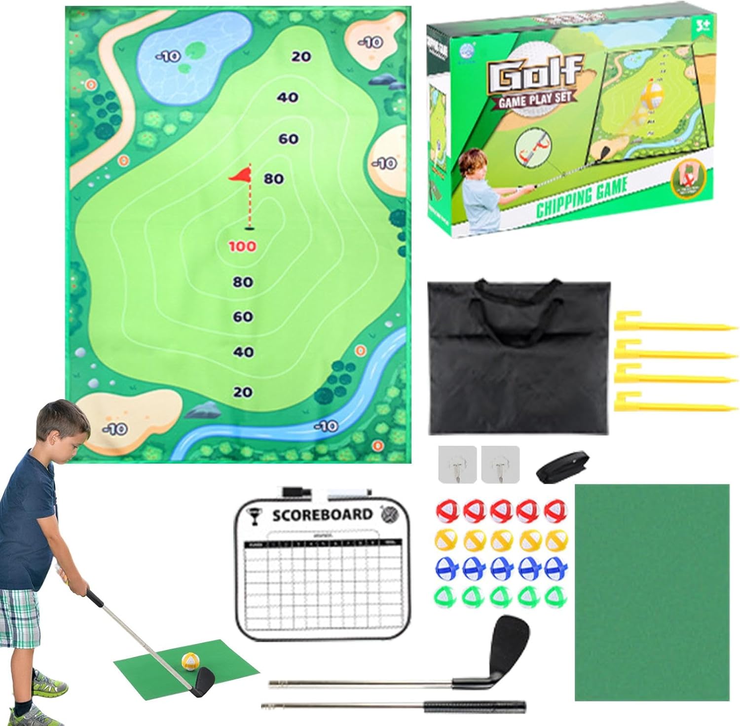 Golf Chipping Game Mat - Improve Your Short Game