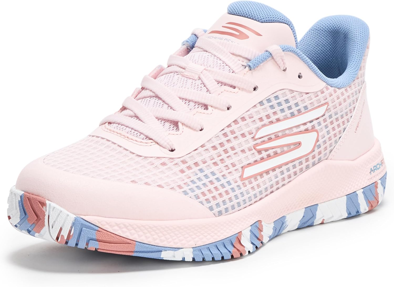 Go Train Arch Fit Viper Court Pro-Pickleball Sneakers for Women 65ft