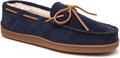 Minnetonka Men's Pile Lined Hardsole Slipper - Cozy Moccasin Fit