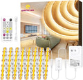 COB LED Strip Lights Kit Warm White 16.4ft - Seamless Undercabinet
