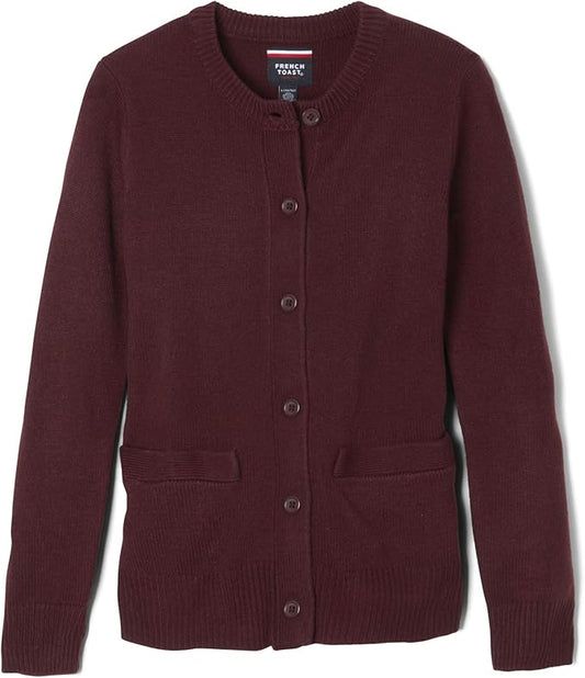 French Toast Girls' Anti-Pill Crew Neck Cardigan Sweater Review