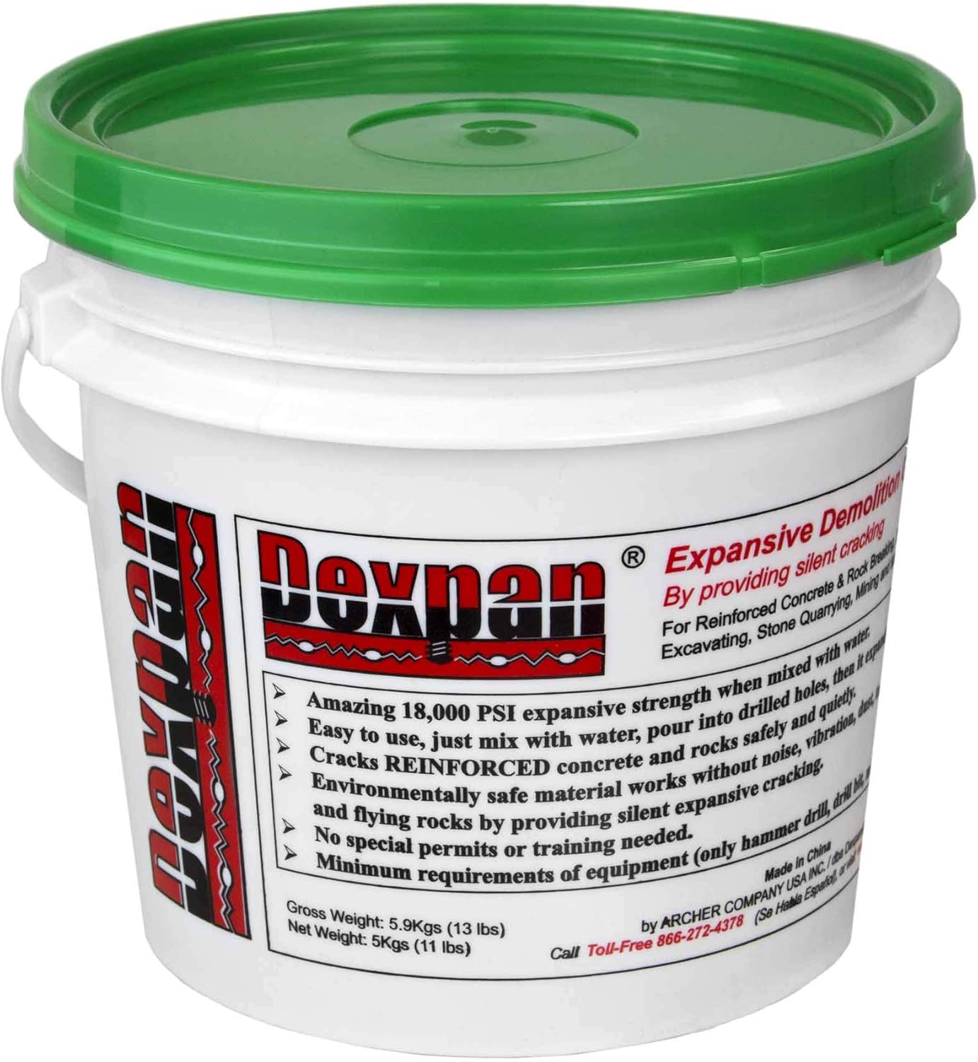 Expansive Demolition Grout for Rock Breaking and Concrete Cutting