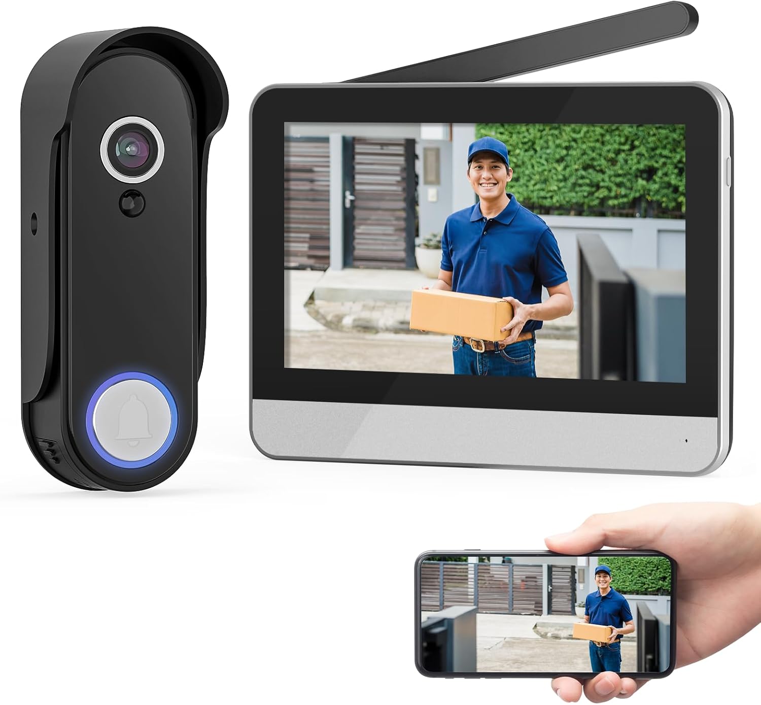 Easy Install Smart Video Doorbell - No Subscription Needed