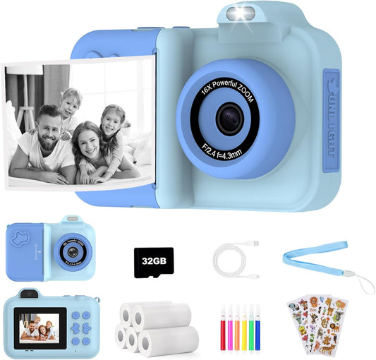 Instant Print Kids Camera: HD Selfie Fun!