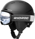 Ski Helmet and Goggles Set - Certified Shockproof Protection