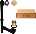 Westbrass 14ft Black Tubular Bathtub Waste & Overflow Kit - ADA
