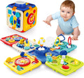 Busy Board for 1+ Year Old Toddler - 6-in-1 Montessori Busy Cube