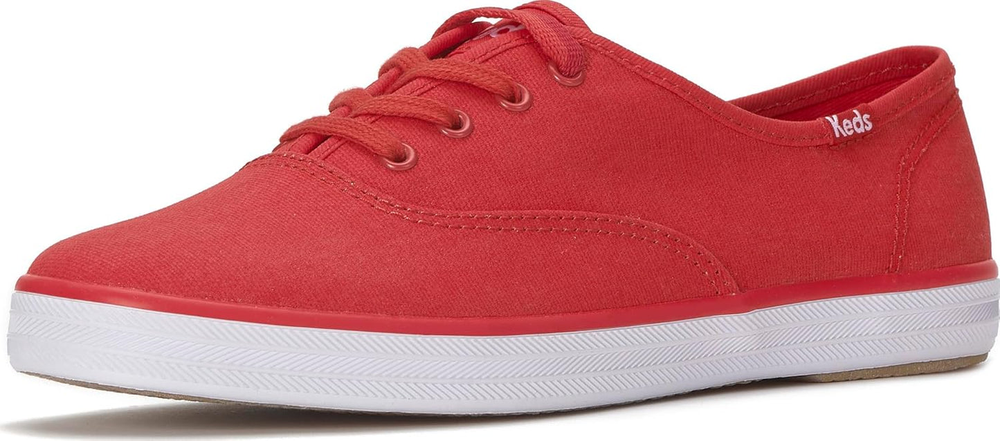 Keds Womens Champion Canvas Lace Up Sneaker for Comfort