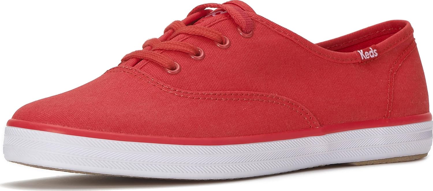 Keds Womens Champion Canvas Lace Up Sneaker for Comfort
