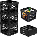 CleverMade Collapsible Milk Crate 3PK - Space-Saving 25L Storage