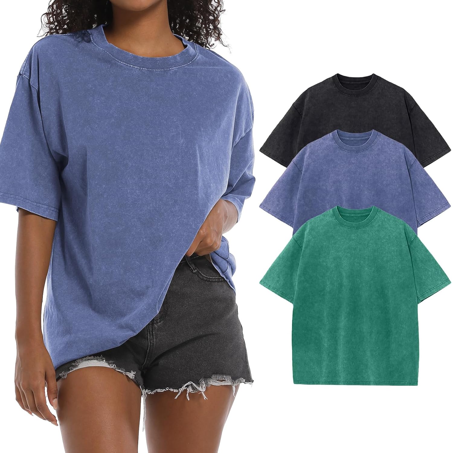 Oversized Grunge Vintage T Shirts for Women - Trendy Casual Tees