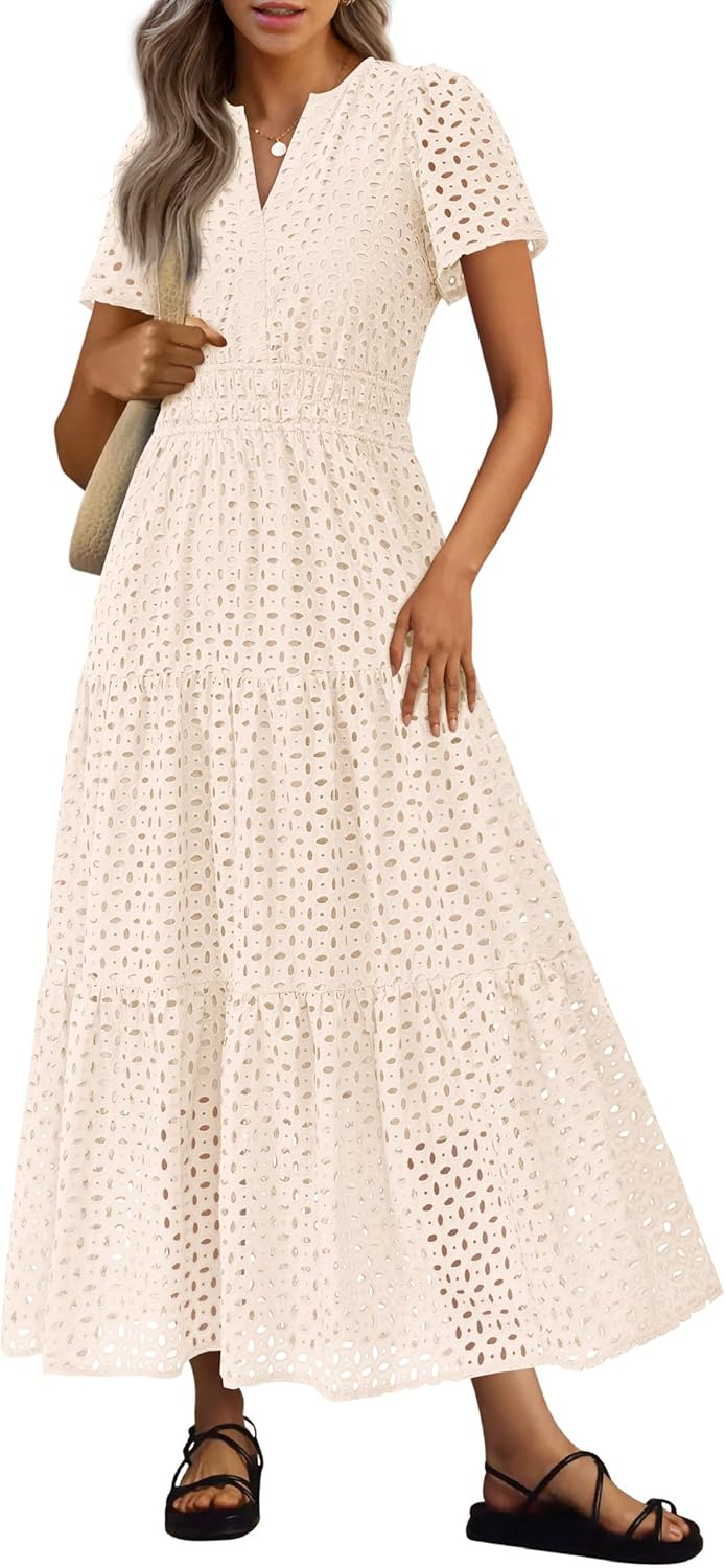 PRETTYGARDEN Womens Summer Maxi Dress for Beach and Vacation