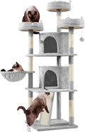 Multi-Level Cat Tree 68.5in with Sisal Scratching Posts - Spacious
