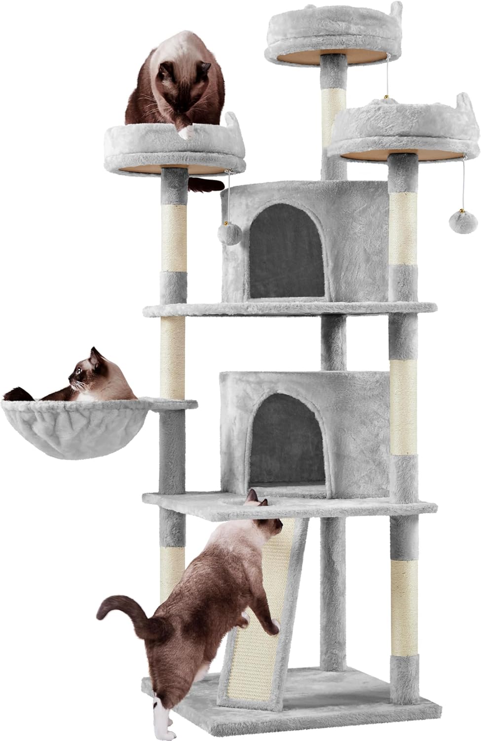 Multi-Level Cat Tree with Cozy Perches and Scratching Posts