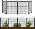 Garden Fencing 36 in High 4-Panel Decorative Metal Fence - Portable