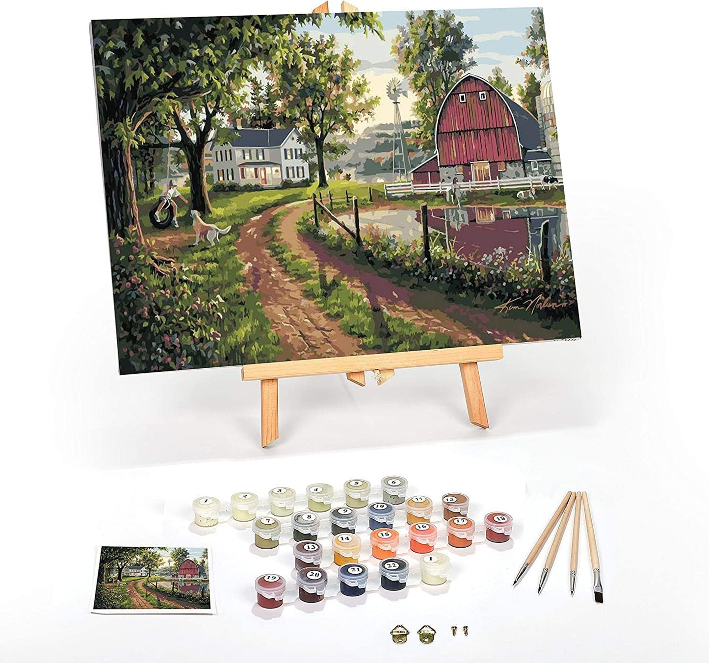 Ledgebay DIY Paint by Numbers Kit for Adults - The Road Home