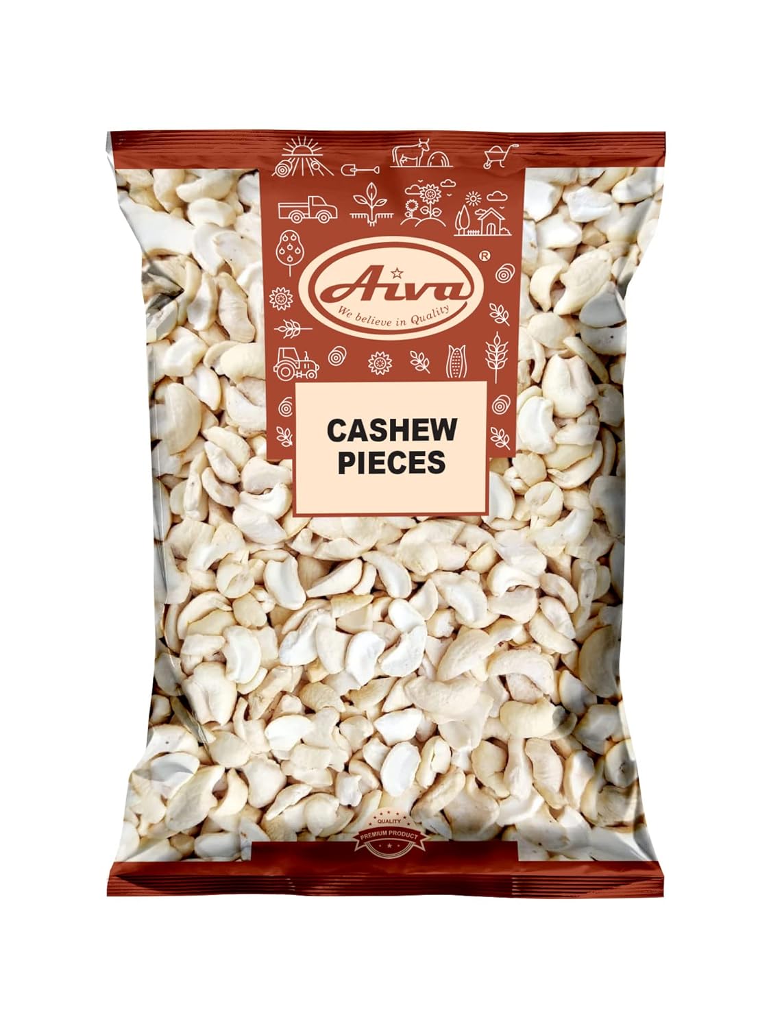 Premium Raw Cashew Pieces for Cooking, Baking & Topping