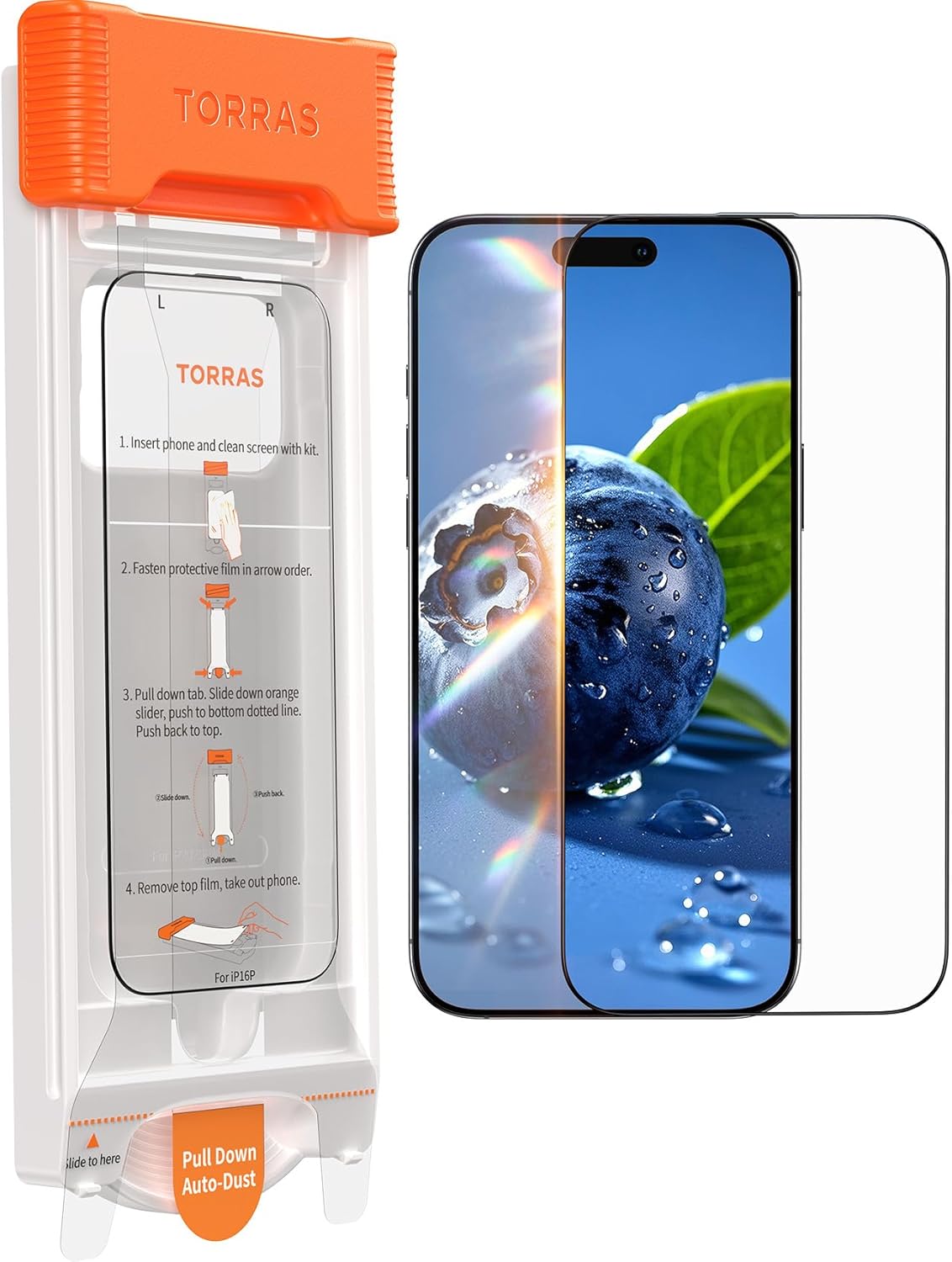 TORRAS OrigArmor iPhone 16 Pro Max Screen Protector 3D Fit