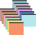 Lincia 12 Pcs 11in x 9.5in College Ruled Landscape Notepads - Bright