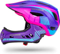 Kids Full Face Bike Helmet - Lightweight Detachable Protection