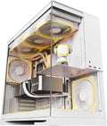 M5 Tempered Glass Mid Tower Gaming Case - 5x ARGB 140mm Fans