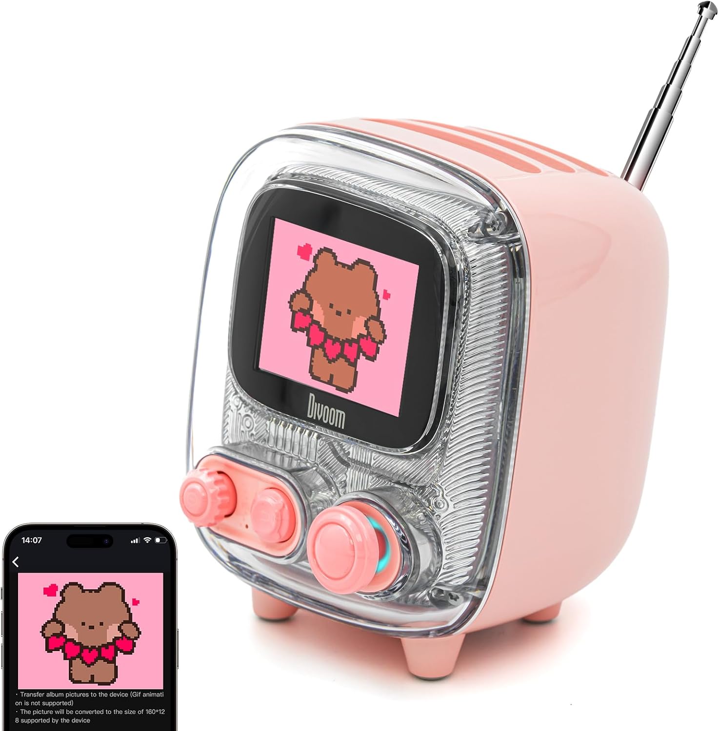 Divoom Tiivoo-2 Retro Bluetooth Speaker - Pixel Art Fun
