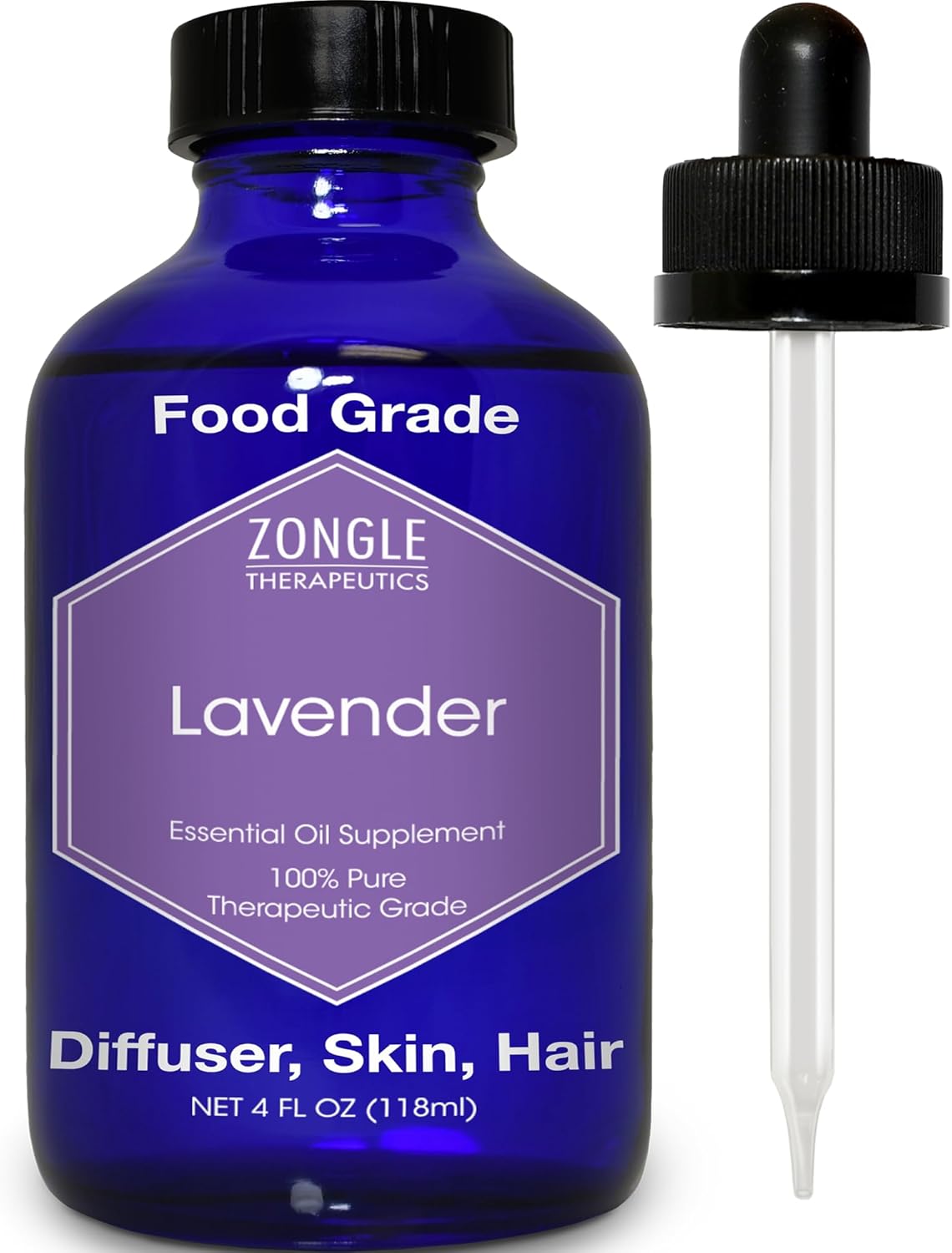 Lavender Essential Oil for Drinks, Skin, Hair - 100% Pure