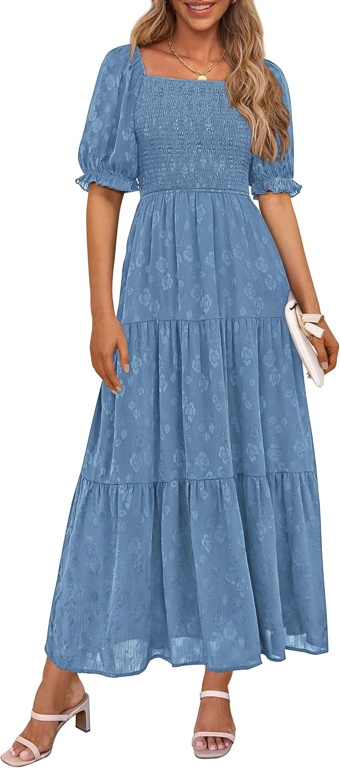 PRETTYGARDEN Women's Casual Midi Dresses for Summer Events