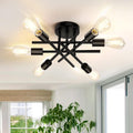 TOBUSA 6-Light Semi Flush Mount Ceiling Light Fixture Review