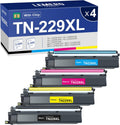 TN229XL TN229 High Yield Toner Cartridges 4-Pack - Reliable Color
