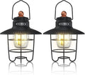 EverBrite LED Camping Lantern Pack of 2 - Rechargeable Vintage