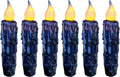 Real Wax Hand Dipped Timer Taper Candles - Rustic Flameless Light