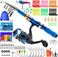 Kilitn Kids Fishing Rod 1.5M 61in Telescopic Combo - Compact Youth Kit