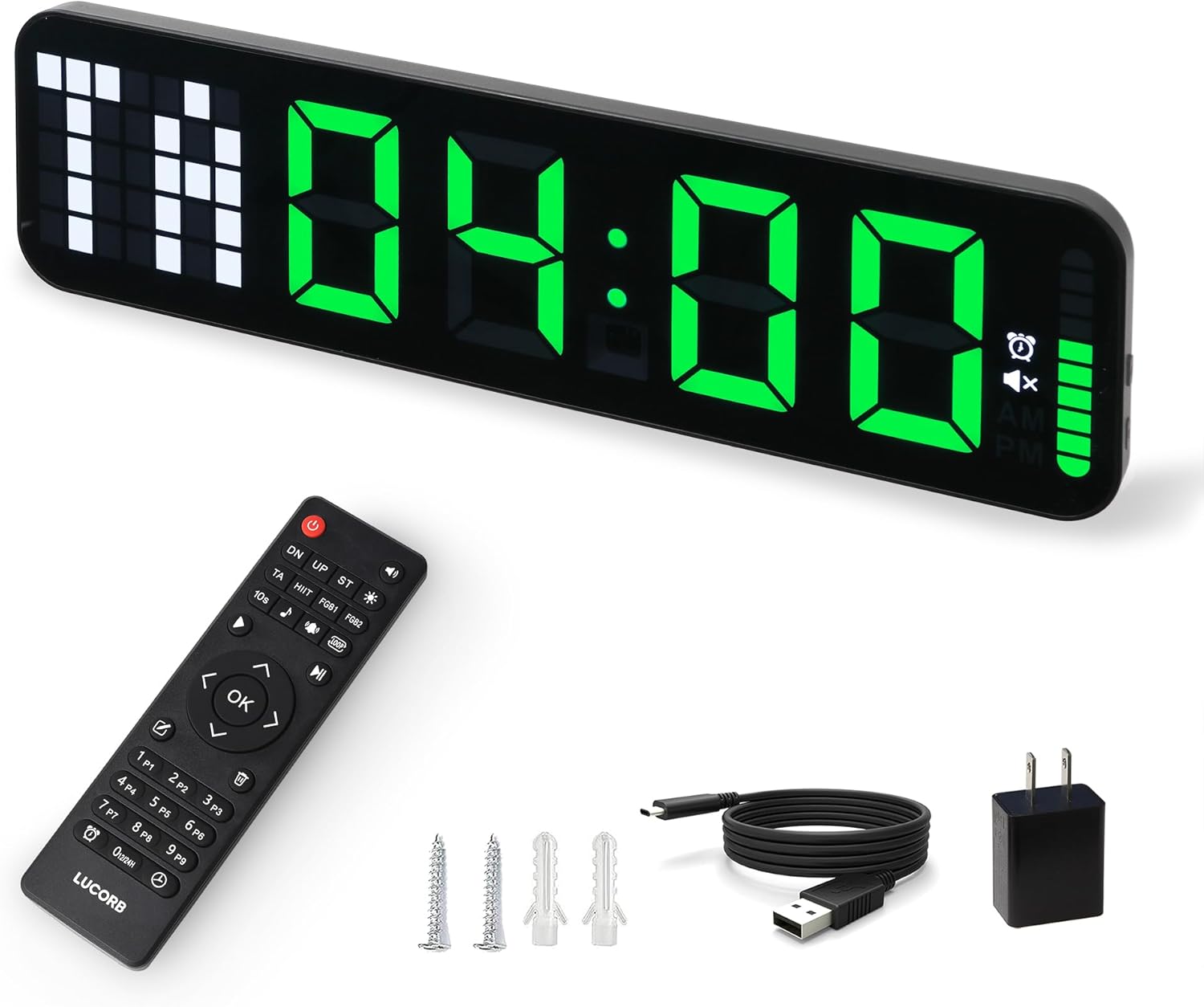Large 15ft' Gym Timer for Home Gym with Remote Control Features
