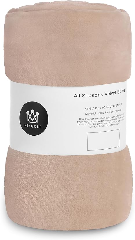 Kingole Flannel Fleece Microfiber Throw Blanket for Cozy Comfort